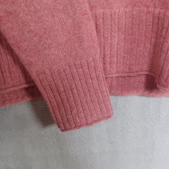Rachel Zoe Women's 100% 2-Ply Cashmere Sweater Small Pink Crewneck Pullover Top - Picture 5 of 10